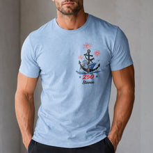Load image into Gallery viewer, Personalized 4th of July T-Shirt Custom Name Anchor Gift
