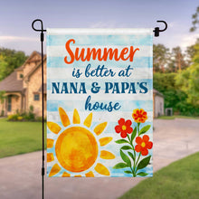 Load image into Gallery viewer, Personalized Double-Sided Garden Flag for Grandparents House Gift