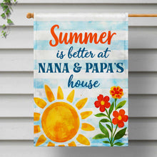 Load image into Gallery viewer, Personalized Double-Sided Garden Flag for Grandparents House Gift