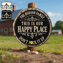 Load image into Gallery viewer, Personalized Custom Shaped Metal Sign Family Name Gift