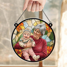 Load image into Gallery viewer, Personalized Photo Suncatcher Custom Gift for Grandma, Mom