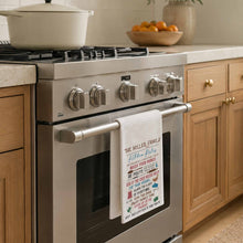 Load image into Gallery viewer, Personalized Kitchen Towel Custom Family Name Gift Idea