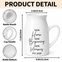 Load image into Gallery viewer, Personalized Ceramic Flower Vase Custom Year Gift for Home