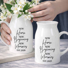 Load image into Gallery viewer, Personalized Ceramic Flower Vase Custom Year Gift for Home