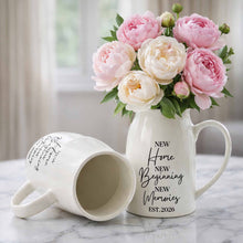 Load image into Gallery viewer, Personalized Ceramic Flower Vase Custom Year Gift for Home