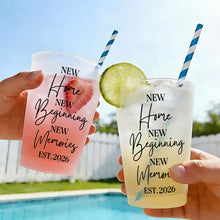 Load image into Gallery viewer, Personalized Frosted Cups Custom Design New Home Gift