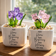 Load image into Gallery viewer, Personalized Everlasting Glass Tulips Gift for Home Decor