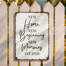 Load image into Gallery viewer, Personalized Metal Sign Custom Design Gift for New Home