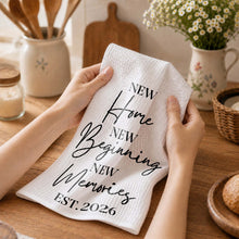 Load image into Gallery viewer, Personalized Minimalist Kitchen Towel Custom Gift for Family