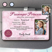 Load image into Gallery viewer, Personalized Car Visor Clip Custom Name Crown Gift for Daughter