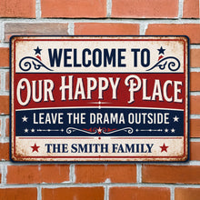 Load image into Gallery viewer, Personalized Metal Sign Custom Family Name Home Decor Gift