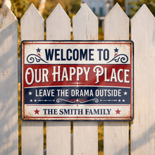 Load image into Gallery viewer, Personalized Metal Sign Custom Family Name Home Decor Gift
