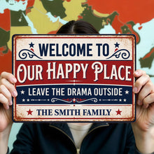 Load image into Gallery viewer, Personalized Metal Sign Custom Family Name Home Decor Gift