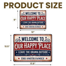 Load image into Gallery viewer, Personalized Metal Sign Custom Family Name Home Decor Gift