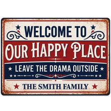 Load image into Gallery viewer, Personalized Metal Sign Custom Family Name Home Decor Gift