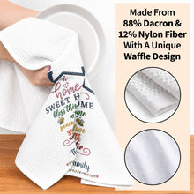 Load image into Gallery viewer, Personalized Home Sweet Home Kitchen Towel Gift for Family