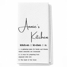 Load image into Gallery viewer, Personalized Kitchen Towel Custom Family Name Gift for Cooking