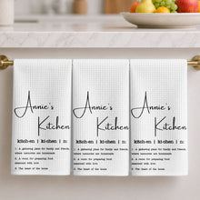 Load image into Gallery viewer, Personalized Kitchen Towel Custom Family Name Gift for Cooking