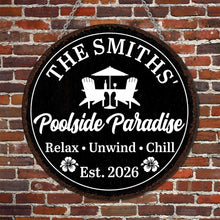 Load image into Gallery viewer, Personalized Custom Shaped Metal Sign with Family Name Decor