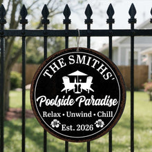 Load image into Gallery viewer, Personalized Custom Shaped Metal Sign with Family Name Decor