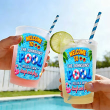 Load image into Gallery viewer, Personalized Frosted Cups Custom Name Pool Party Gift