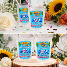 Load image into Gallery viewer, Personalized Frosted Cups Custom Name Pool Party Gift
