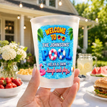 Load image into Gallery viewer, Personalized Frosted Cups Custom Name Pool Party Gift