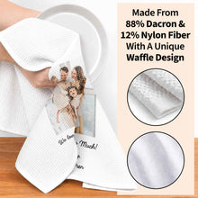 Load image into Gallery viewer, Personalized Family Kitchen Towel Custom Photo Gift for Mom