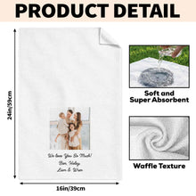 Load image into Gallery viewer, Personalized Family Kitchen Towel Custom Photo Gift for Mom