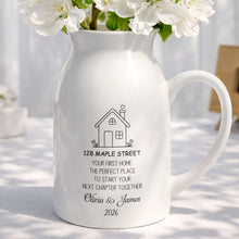 Load image into Gallery viewer, Personalized Ceramic Flower Vase Custom Name Family Gift