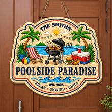 Load image into Gallery viewer, Personalized Custom Shaped Wood Sign for Beach Lovers Gift