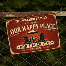 Load image into Gallery viewer, Personalized Metal Sign Custom Name Gift for Couples Family