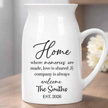 Load image into Gallery viewer, Personalized Ceramic Flower Vase Custom Year Gift for Family