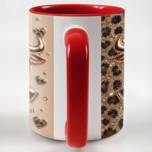 Load image into Gallery viewer, Personalized Cute Highland Cow Accent Mug Custom Name Gift