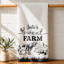 Load image into Gallery viewer, Personalized Farm Kitchen Towel Custom Name Gift for Mom
