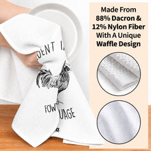 Load image into Gallery viewer, Personalized Chicken Towel Custom Name Gift for Farm Lovers