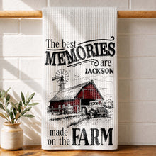 Load image into Gallery viewer, Personalized Farm Themed Kitchen Towel Custom Name Gift