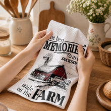 Load image into Gallery viewer, Personalized Farm Themed Kitchen Towel Custom Name Gift
