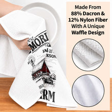 Load image into Gallery viewer, Personalized Farm Themed Kitchen Towel Custom Name Gift