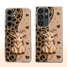 Load image into Gallery viewer, Personalized Clear Phone Case Cute Goat Leopard Print Gift