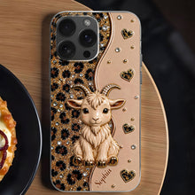 Load image into Gallery viewer, Personalized Clear Phone Case Cute Goat Leopard Print Gift