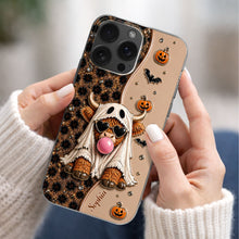 Load image into Gallery viewer, Personalized Clear Phone Case Cute Ghost Highland Cow Gift