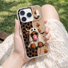 Load image into Gallery viewer, Personalized Clear Phone Case Cute Ghost Highland Cow Gift