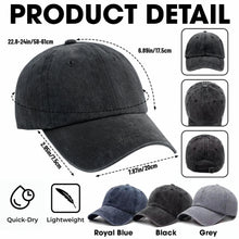 Load image into Gallery viewer, Personalized Washed Denim Fishing Cap Custom Name Gift for Dad