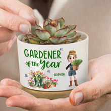 Load image into Gallery viewer, Personalized Ceramic Plant Pot Custom Message for Gardener