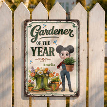 Load image into Gallery viewer, Personalized Metal Sign for Gardening Lovers - Custom Gift for Mom