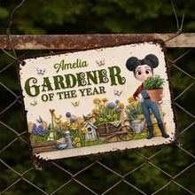Load image into Gallery viewer, Personalized Gardener Metal Sign Custom Name Gift for Mom