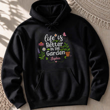 Load image into Gallery viewer, Personalized Unisex T-Shirt & Hoodie Life in the Garden Gift for Mom