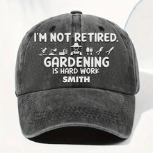 Load image into Gallery viewer, Personalized Washed Denim Cap Gardening Gift for Dad