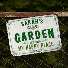 Load image into Gallery viewer, Personalized Metal Sign Garden Decor Custom Name Gift for Mom